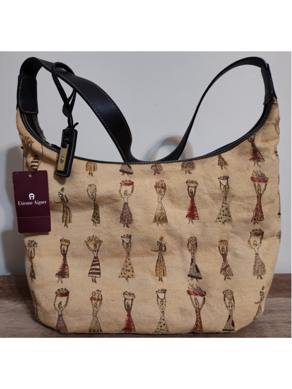 Etienne Aigner Carry Away Collection Tribal Ladies Hobo Handbag NWT